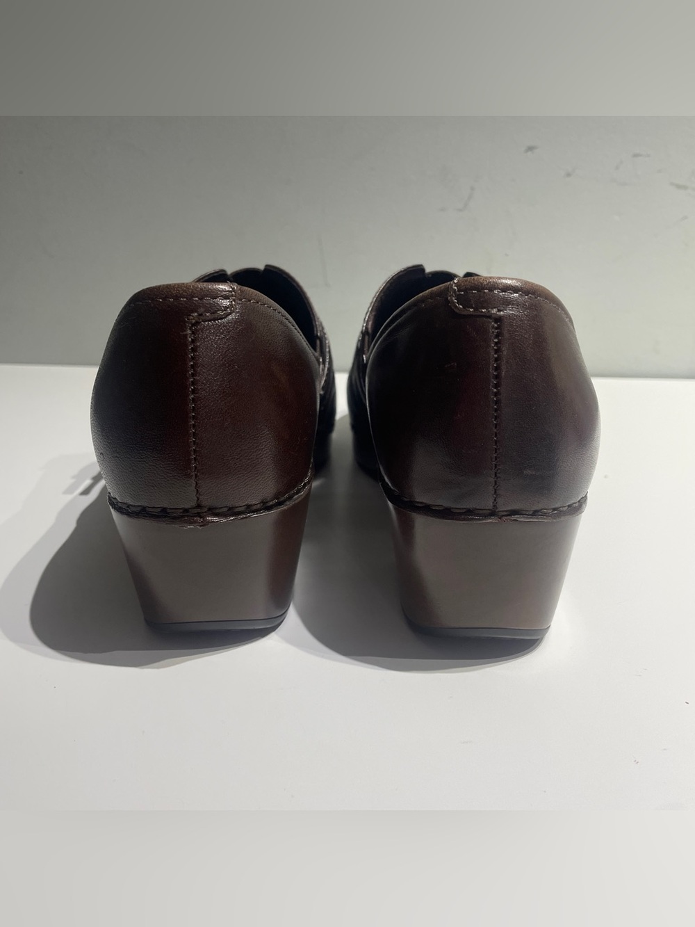 DANSKO Tamera Brown Leather Buckle Clogs Slip On Work Shoes - Picture 6 of 12